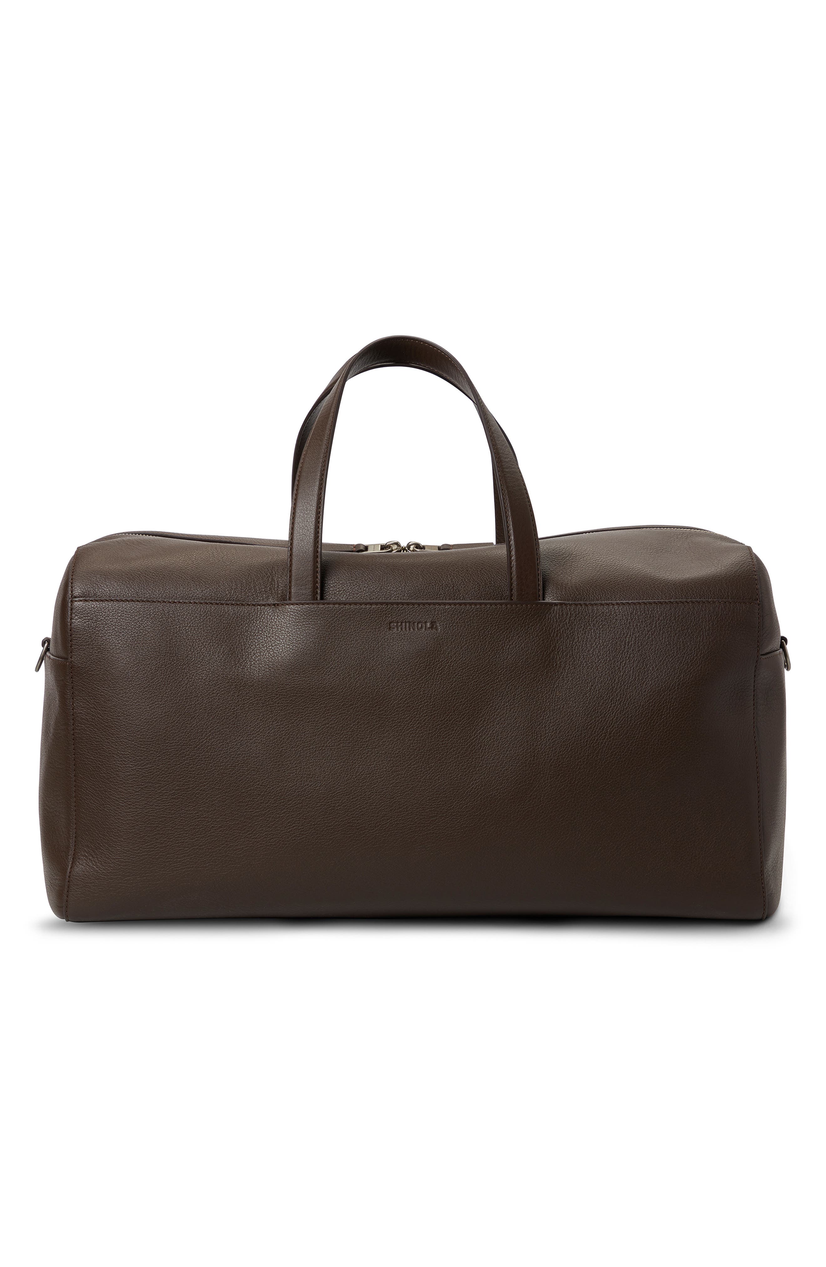 Canfield Pebbled Leather Duffle Bag, Alternate, color, ESPRESSO