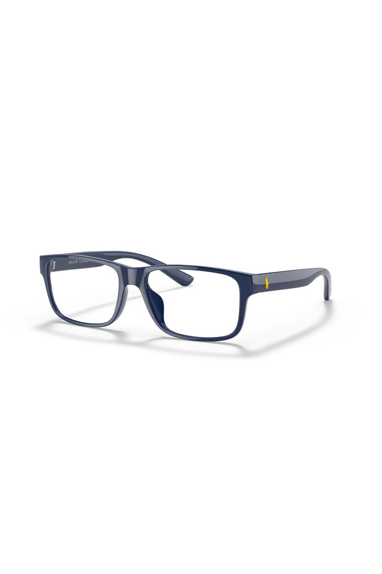 55mm Rectangle optical glasses, Main, color, Blue