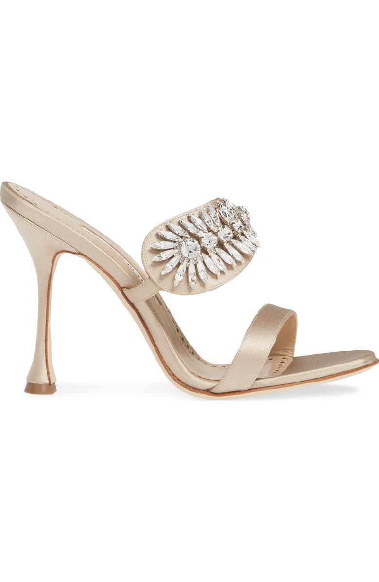 Manolo Blahnik Skysan Crystal Embellished Sandal, Alternate, color,