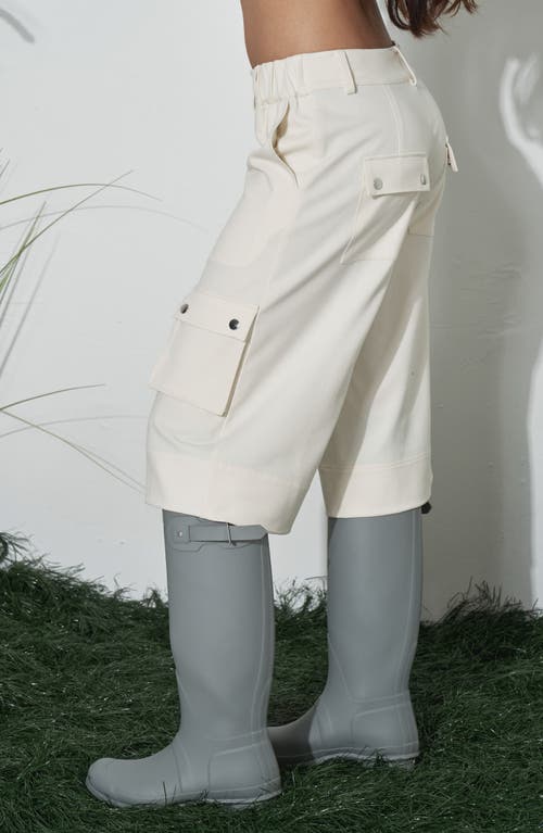 Find Me Now Leon Cargo Shorts In White