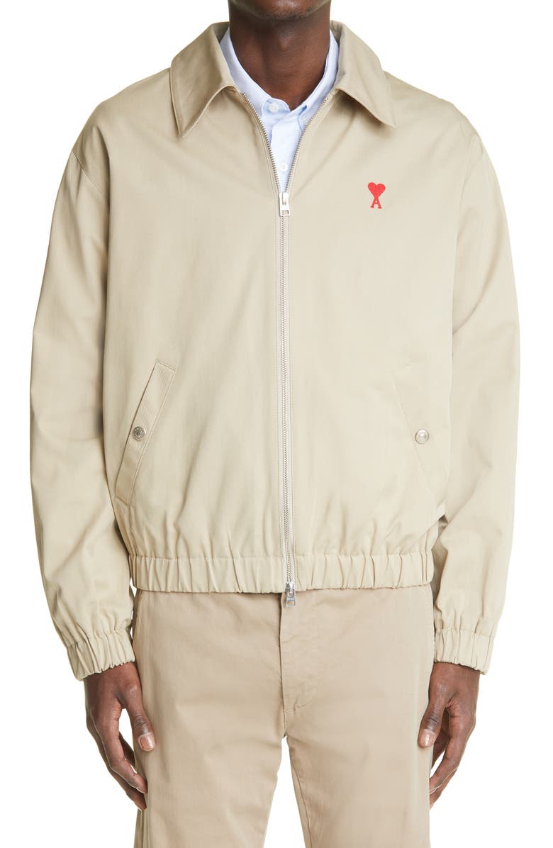 AMI Alexandre Mattiussi Ami de Coeur Cotton Jacket, Main, color,