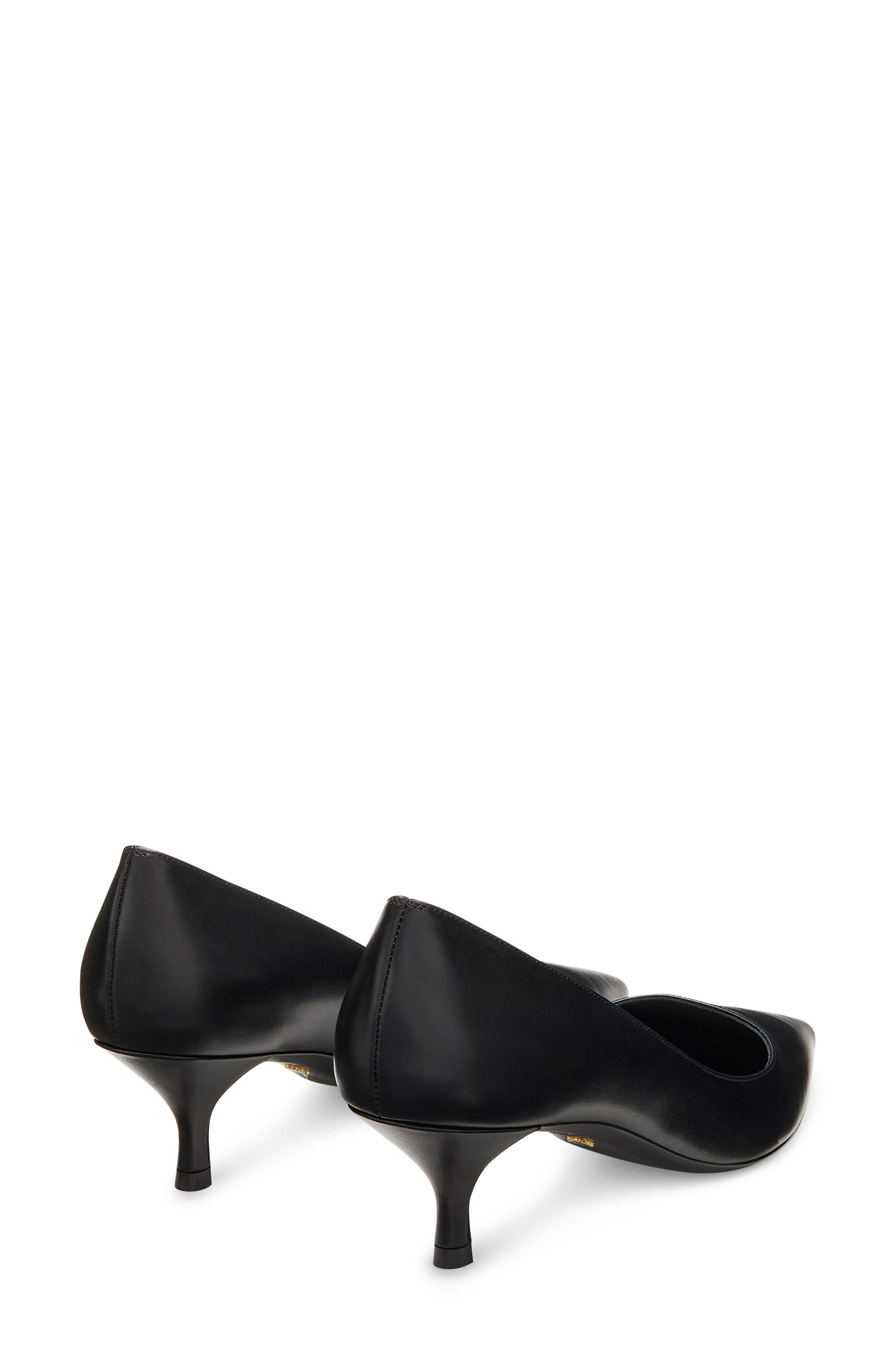 Stuart Kitten Heel Pump, Alternate, color, BLACK