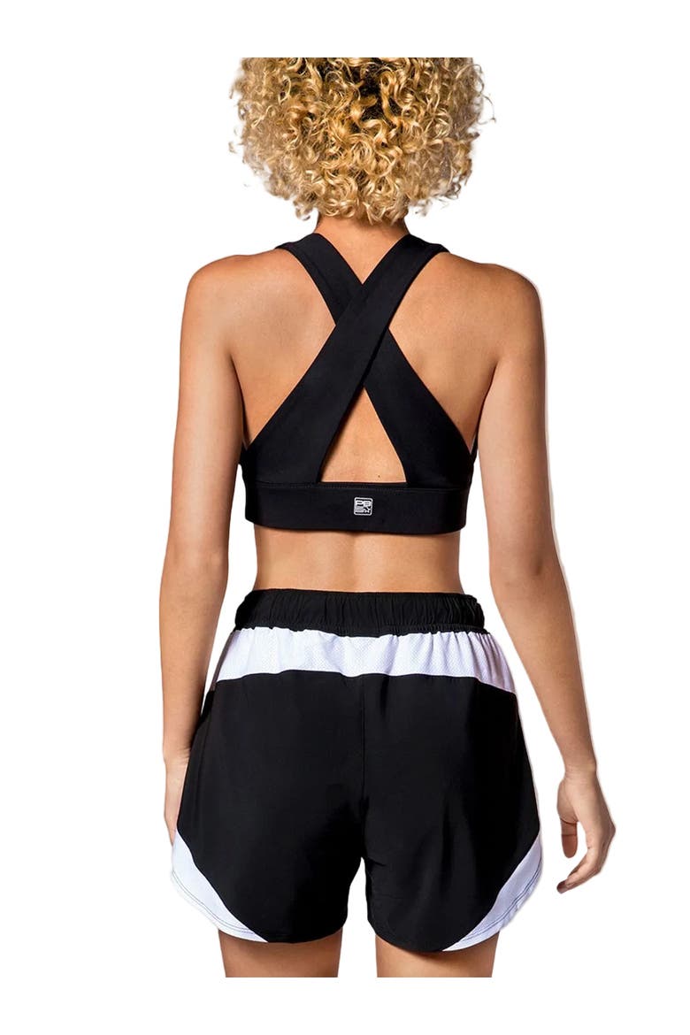 X-Over Back Sports Bra, Alternate, color, Black