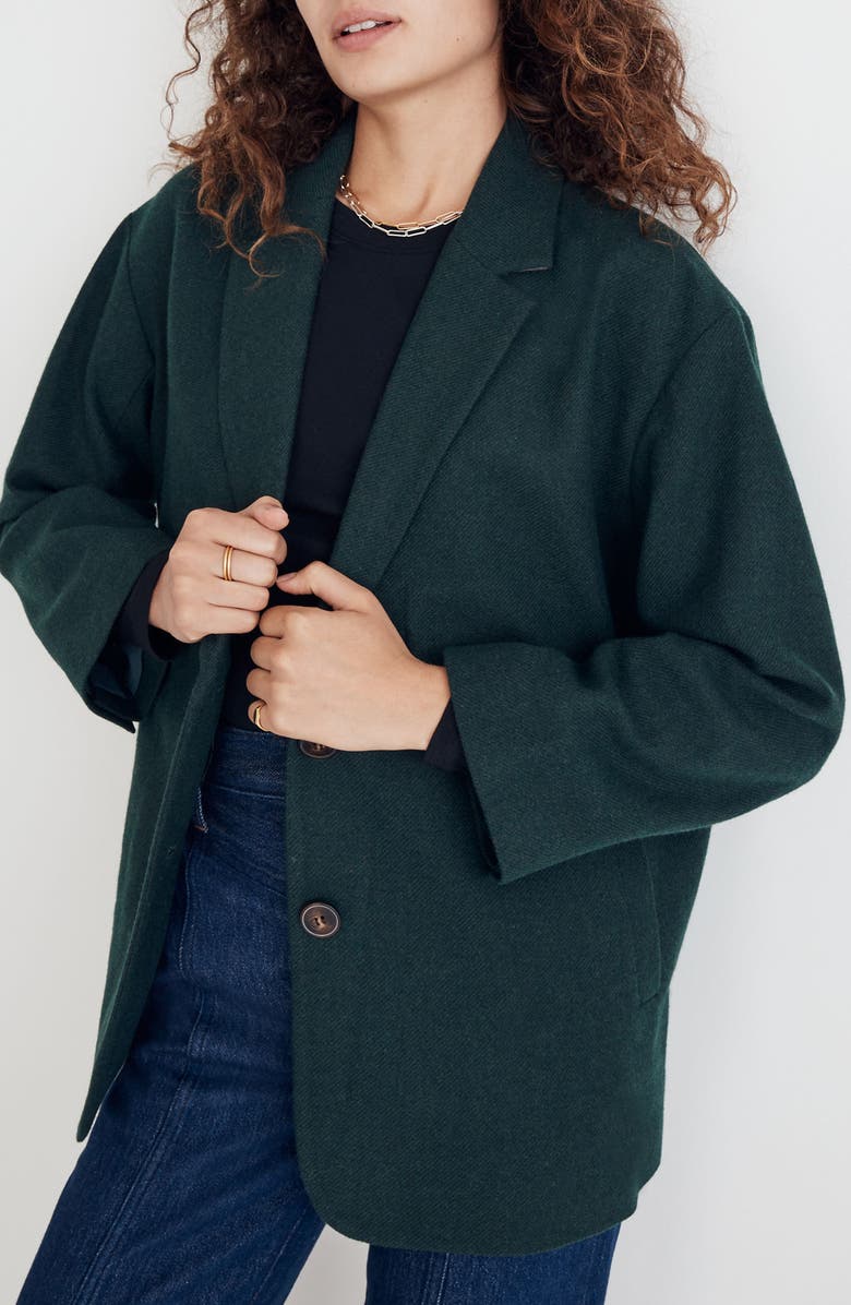 Madewell Brushed Oversize Dorset Blazer, Alternate, color,