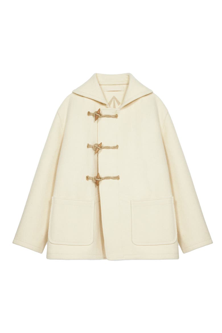 Duffle Virgin Wool Jacket, Main, color, OFF WHITE
