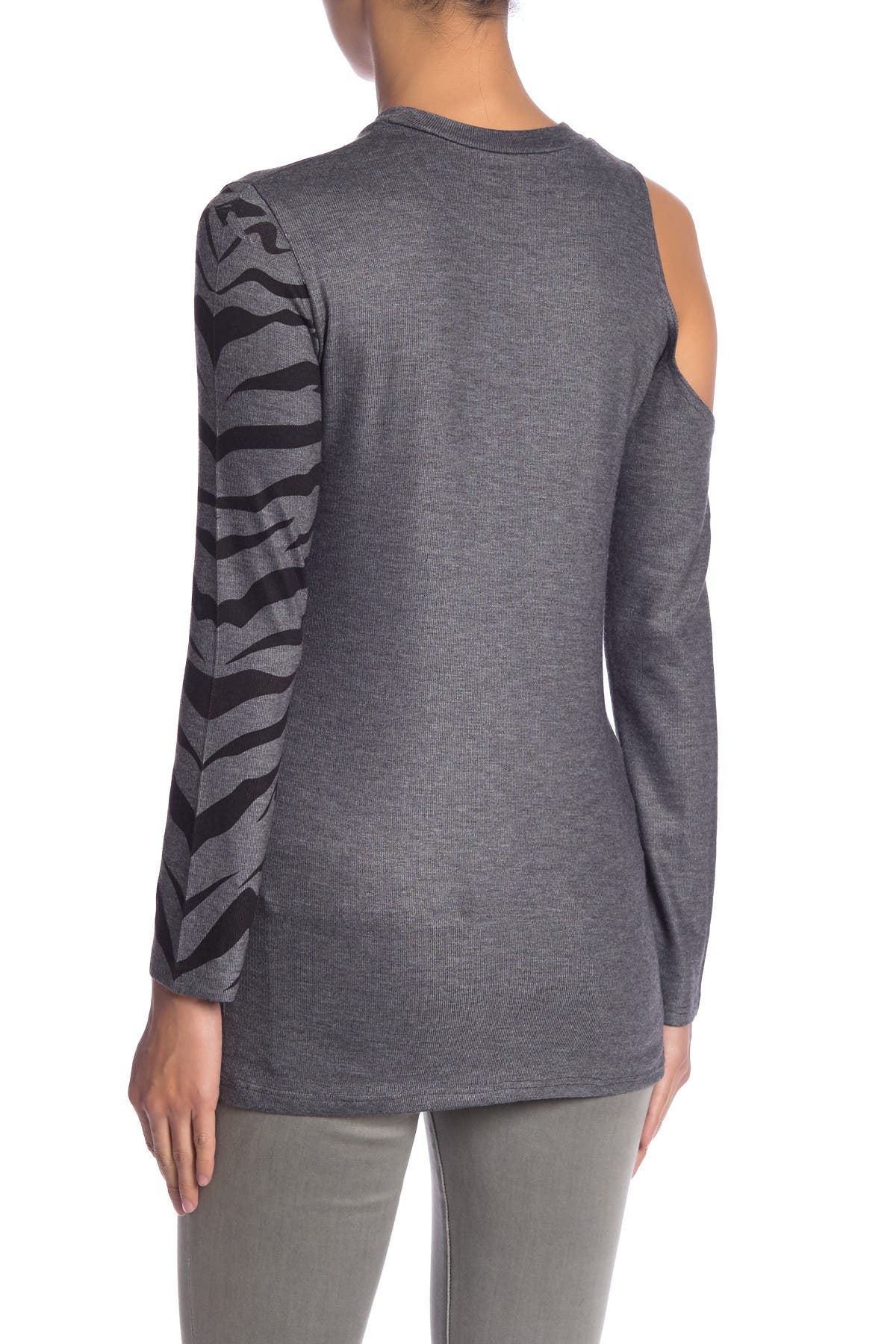 One Shoulder Cutout Sweater - image 2