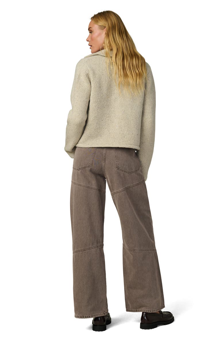 Joe's Jeans The Harlowe Seamed High Waist Wide Leg Jeans, Alternate, color, Tiramisu