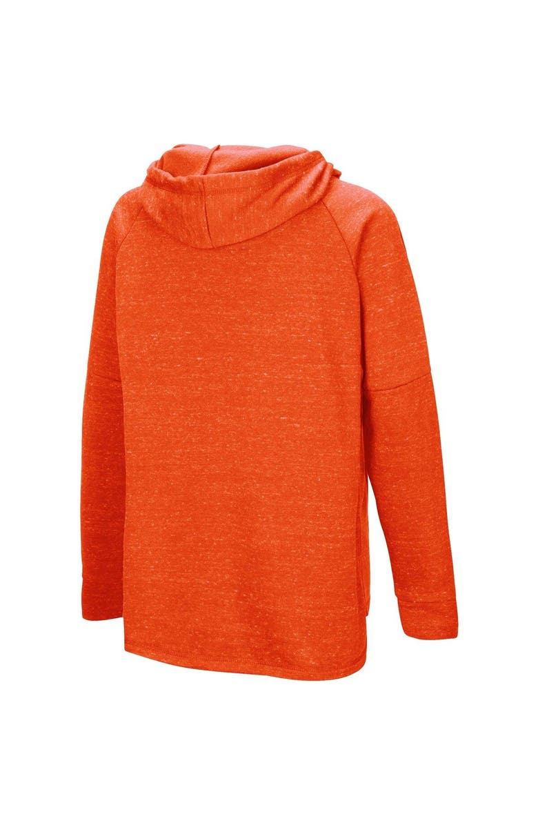 COLOSSEUM Women's Colosseum Orange Clemson Tigers Nollie Raglan Slub Pullover Hoodie, Alternate, color,