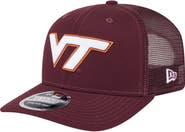 New Era Men's New Era Maroon Virginia Tech Hokies Primary 9SEVENTY Trucker Stretch-Snap Hat