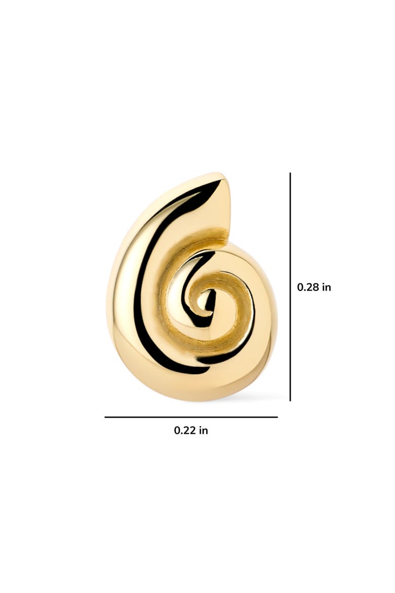 Gold Stud Earrings - Ariel Studs, Alternate, color, Gold