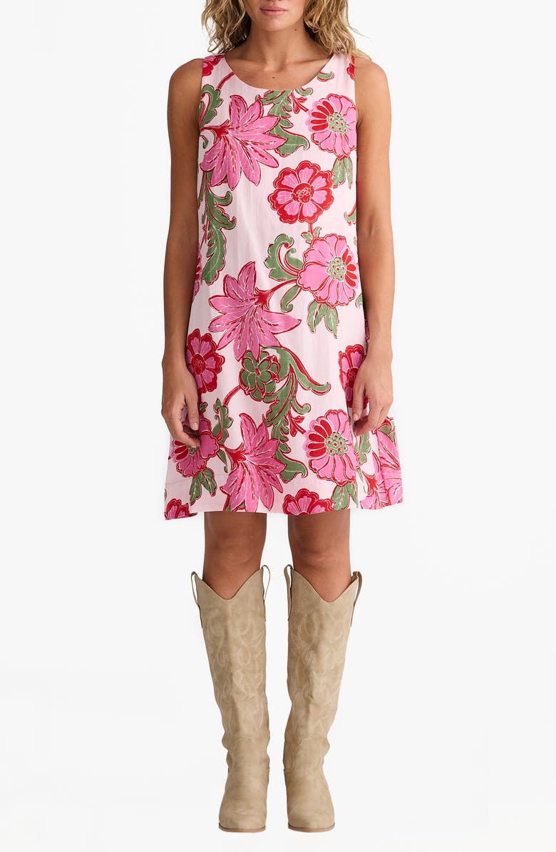 Talisman the Label Zephyr Floral Shift Dress, Main, color, 