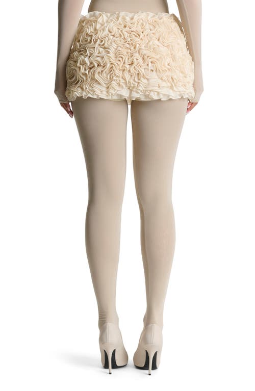 Naked Wardrobe Chiffon Skort In Creme
