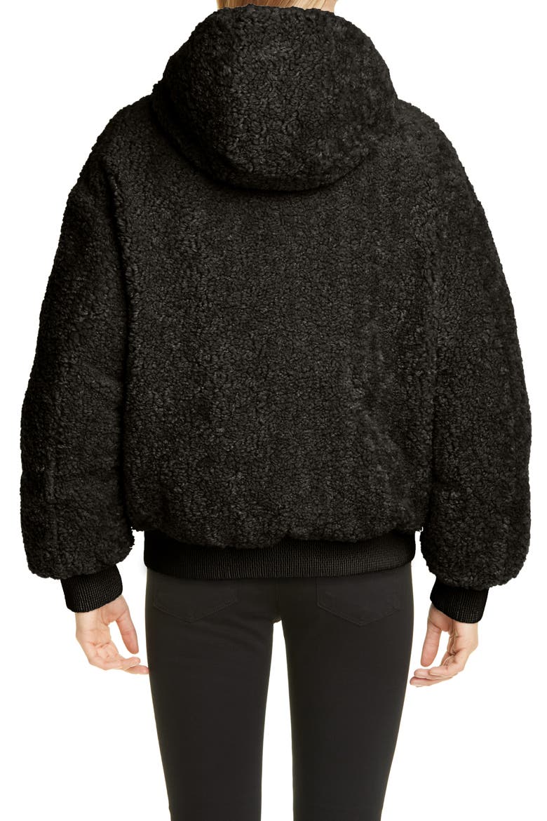 Ilet Reversible Faux Shearling Puffer Jacket, Alternate, color, BLACK