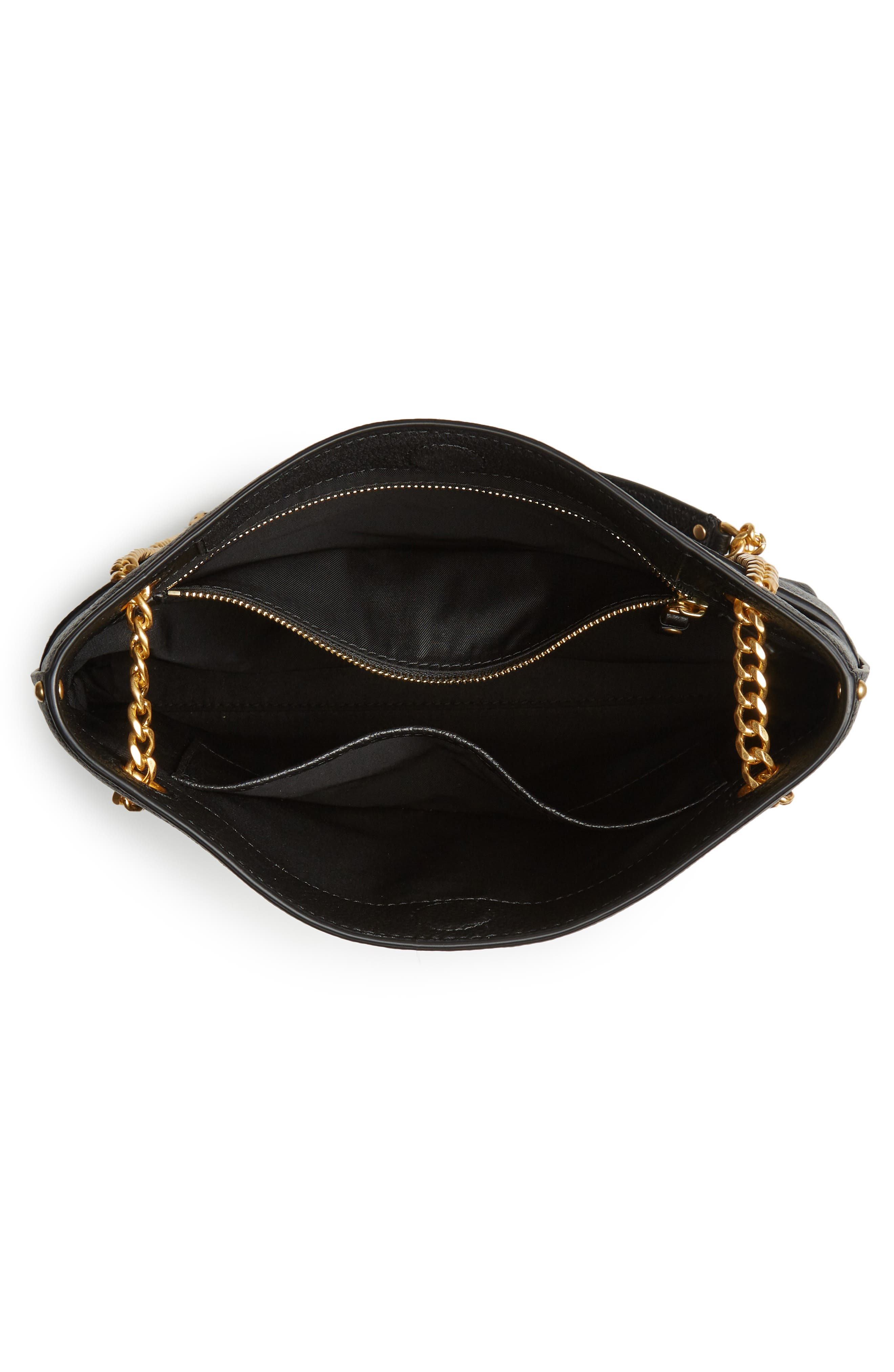 Everly Leather Swingpack, Alternate, color, BLACK