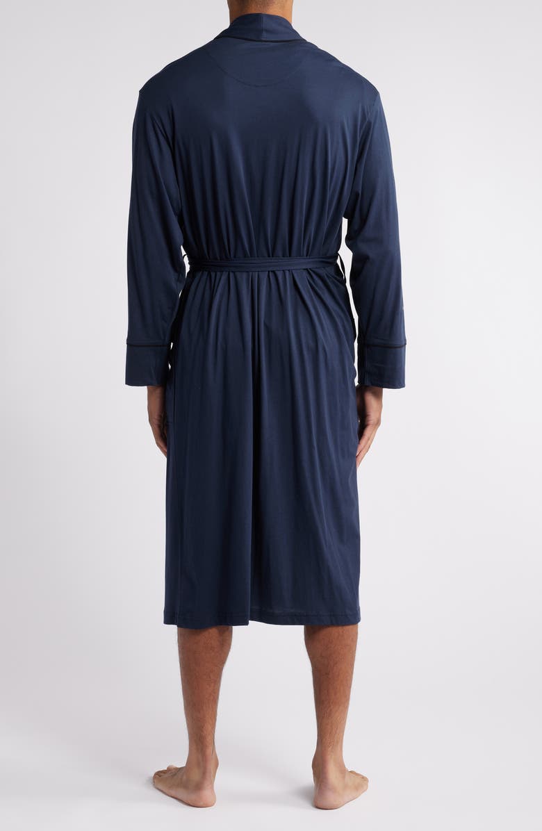 Daniel Buchler Peruvian Pima Cotton Robe, Alternate, color, Midnight