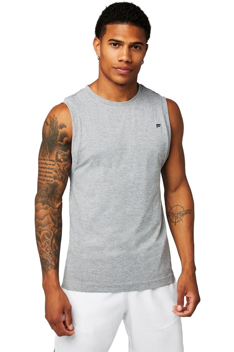 Men's The Training Day Muscle Tank, Main, color, Mid Grey Htr
