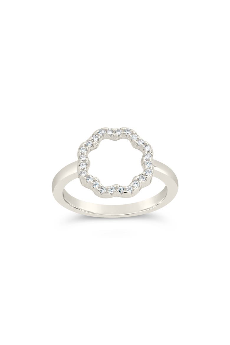 Marisole Cubic Zirconia Ring, Main, color, SILVER