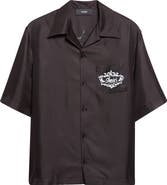 AMIRI Chateau Amiri Crest Silk Camp Shirt