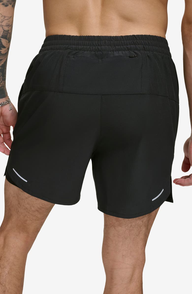 DKNY Hybrid Volley Swim Trunks, Alternate, color, Black