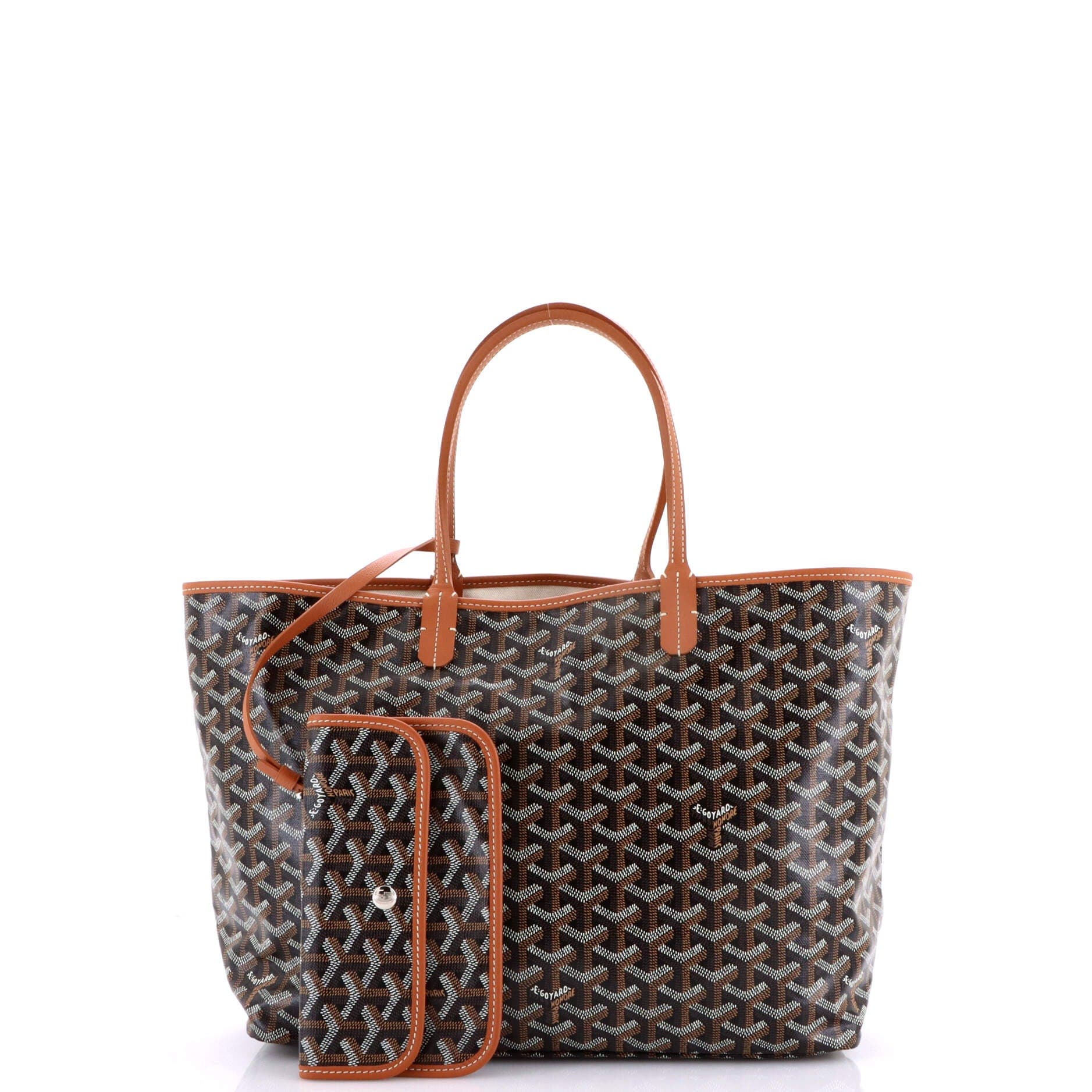 Pre-Owned Goyard Saint Louis Tote Coated Canvas PM, Alternate, color, Brown