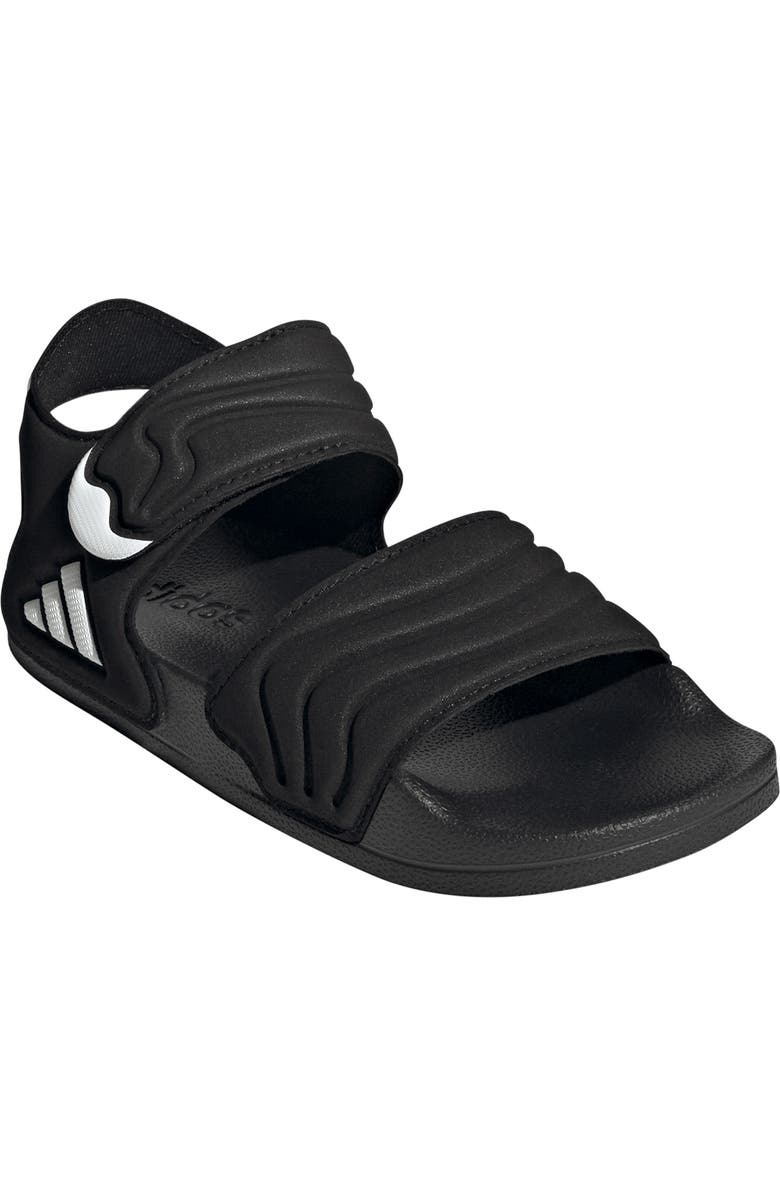 adidas Kids' Adilette Sandal, Main, color, Core Black/ Footwear White