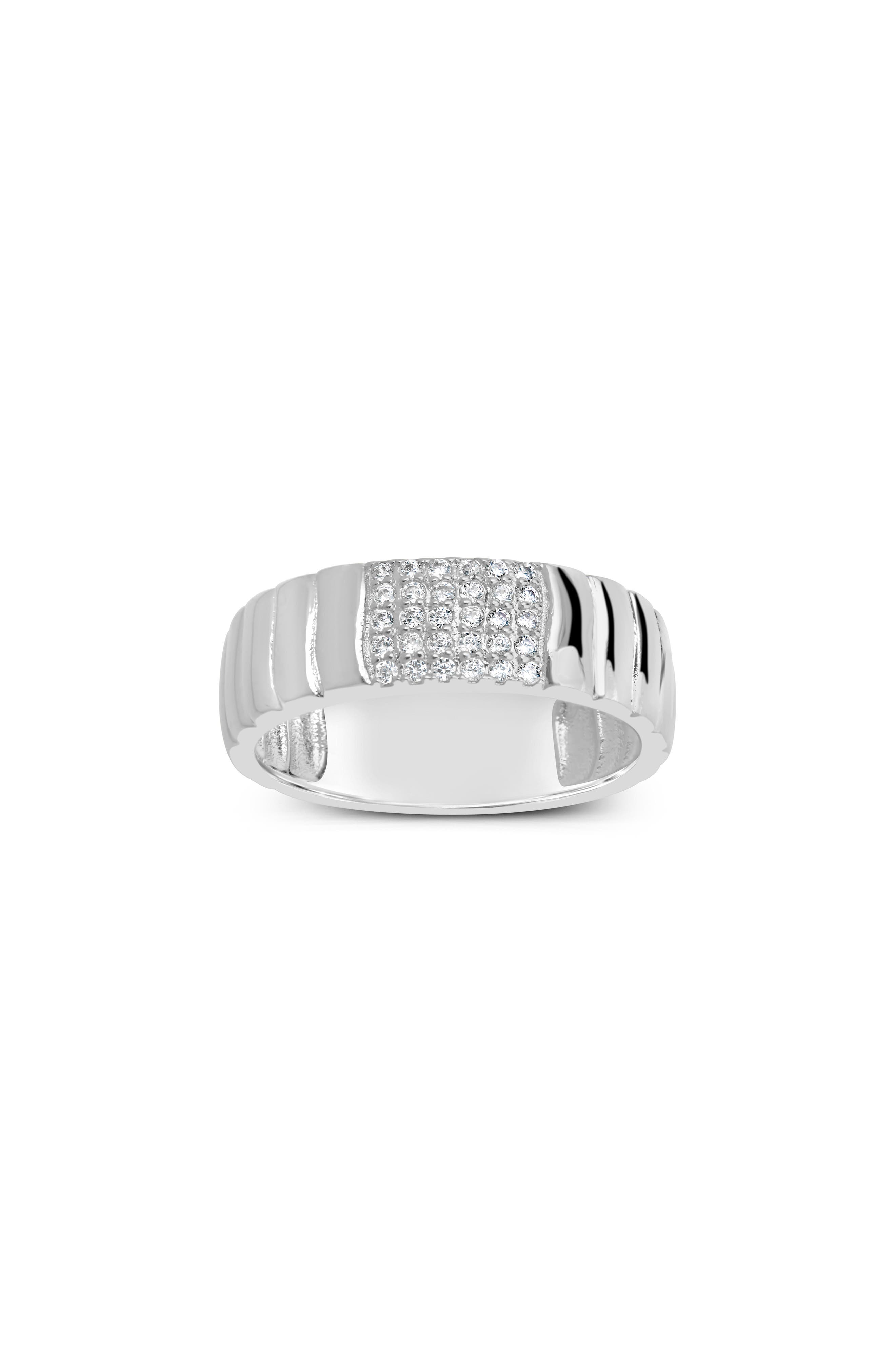 Sterling Forever Riley Pavé CZ Ring