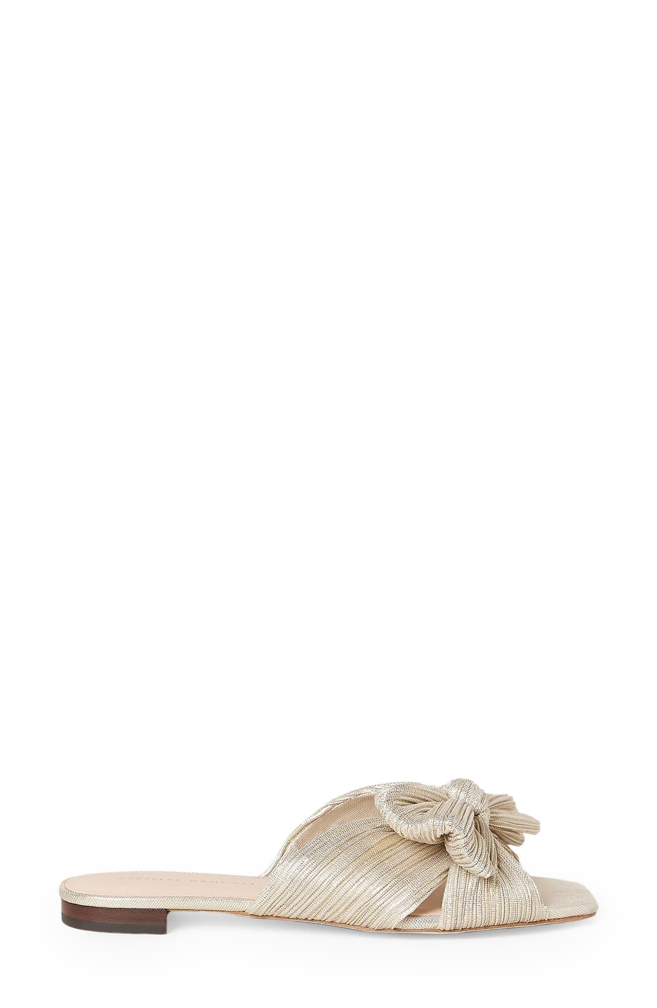 Daphne Slide Sandal, Alternate, color, PLATINUM