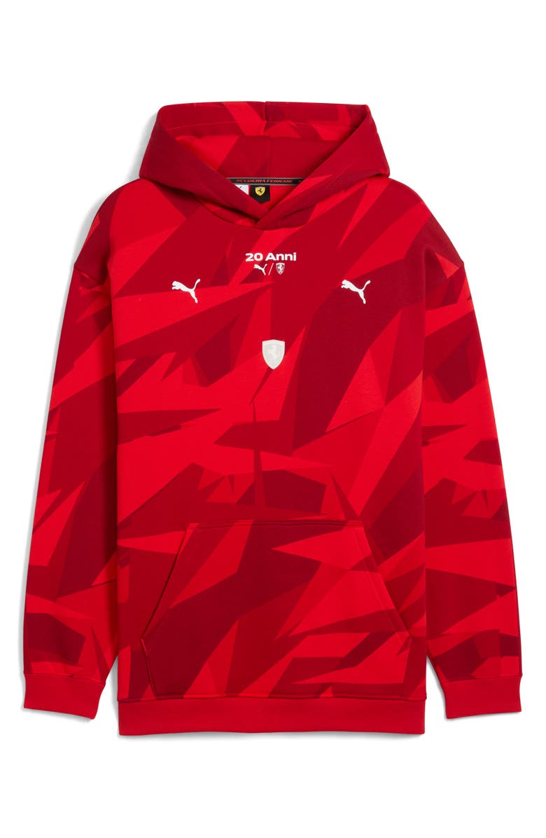PUMA x Ferrari 20 Years of Red Hoodie, Alternate, color, Rosso Corsa