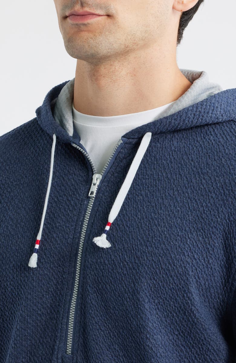 johnnie-O Zoeller Textured Half Zip Hoodie, Alternate, color, Indigo