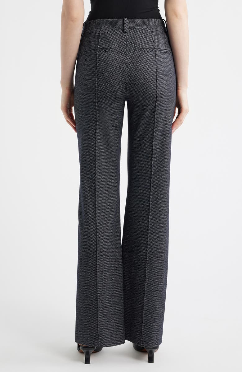 Theory Slim Herringbone Knit Pintuck Pants, Alternate, color, Navy Multi