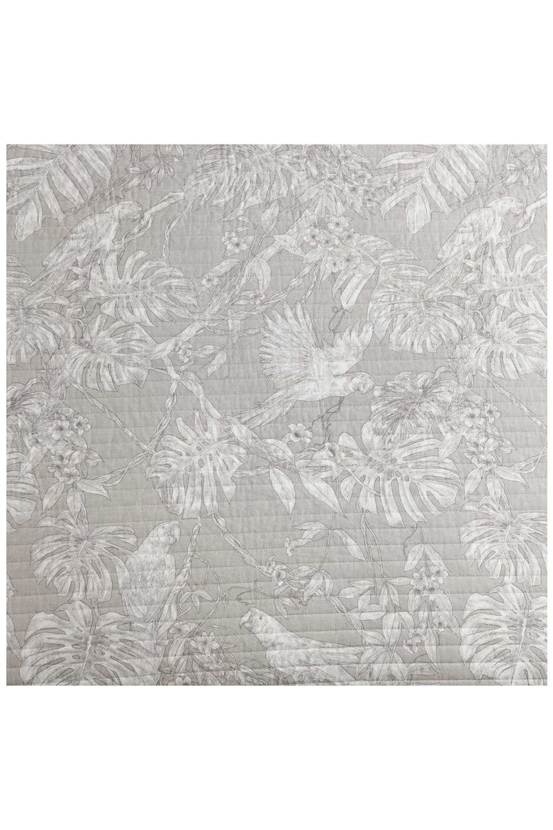 Jungle Toile Reversible Quilt & Sham Set, Alternate, color, BEIGE