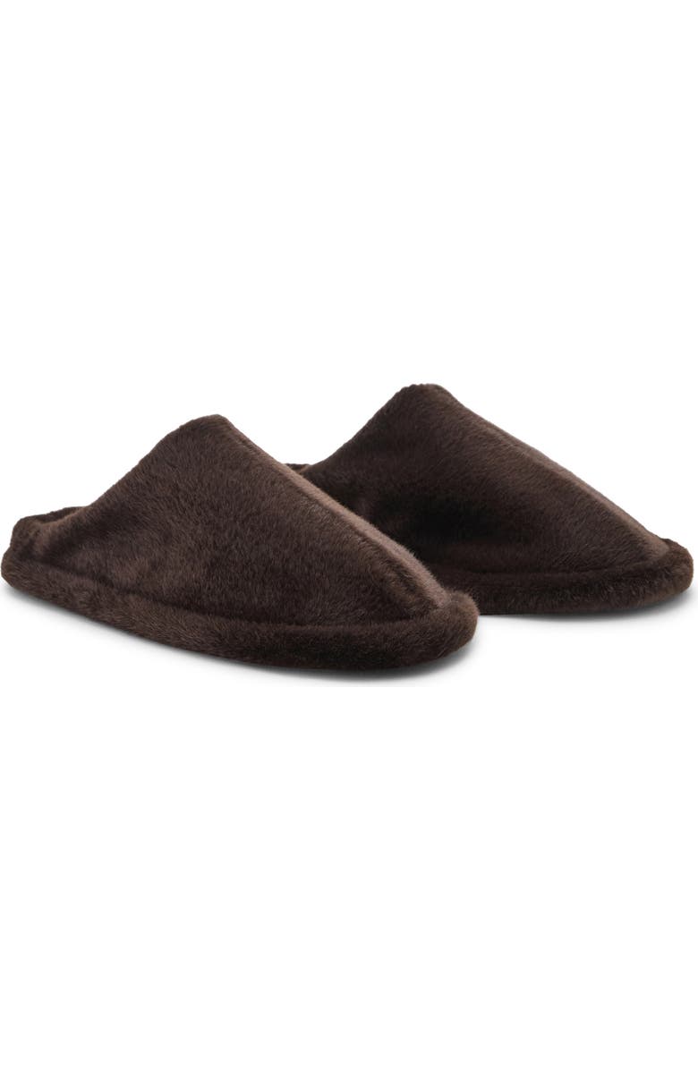 MANGO Faux Fur Slipper, Main, color,