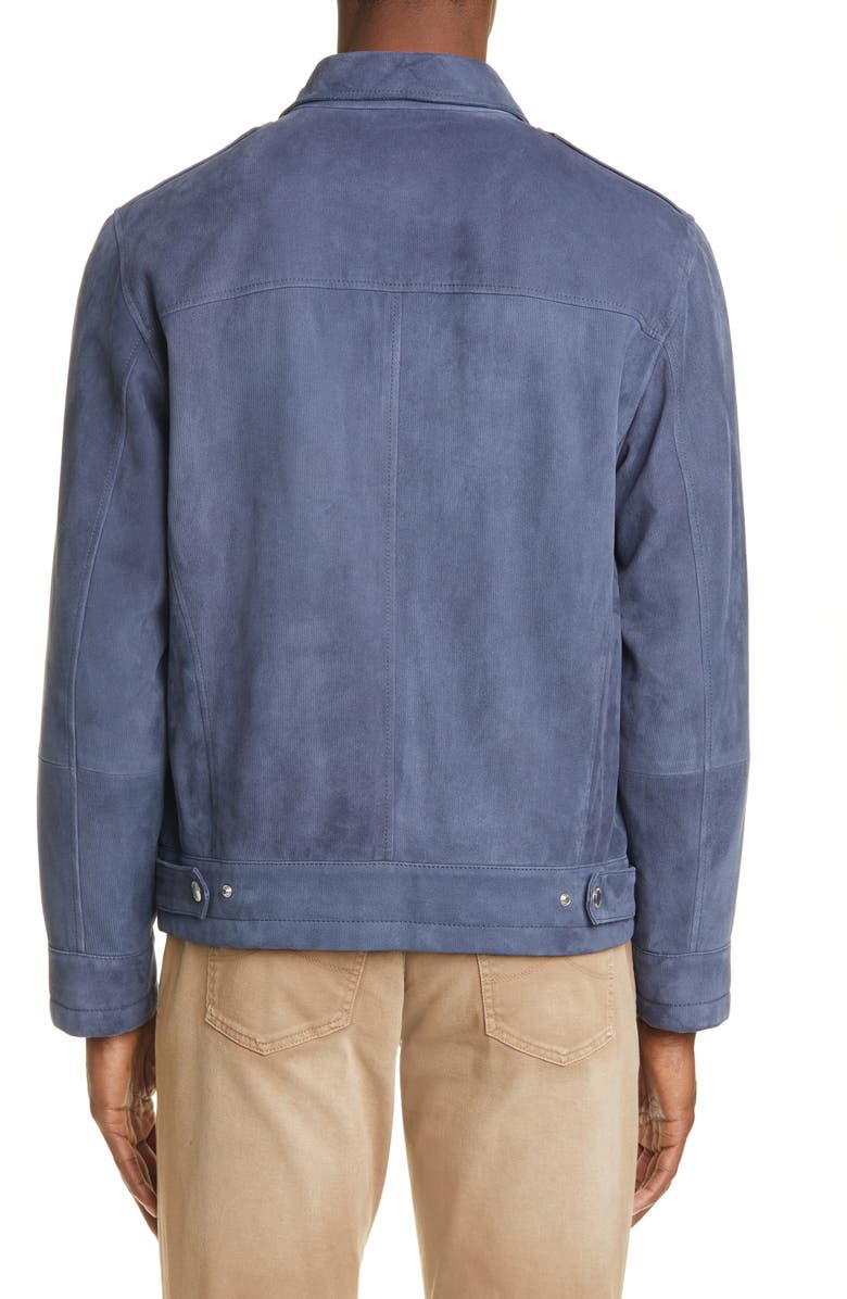Brunello Cucinelli Suede Jacket, Alternate, color,