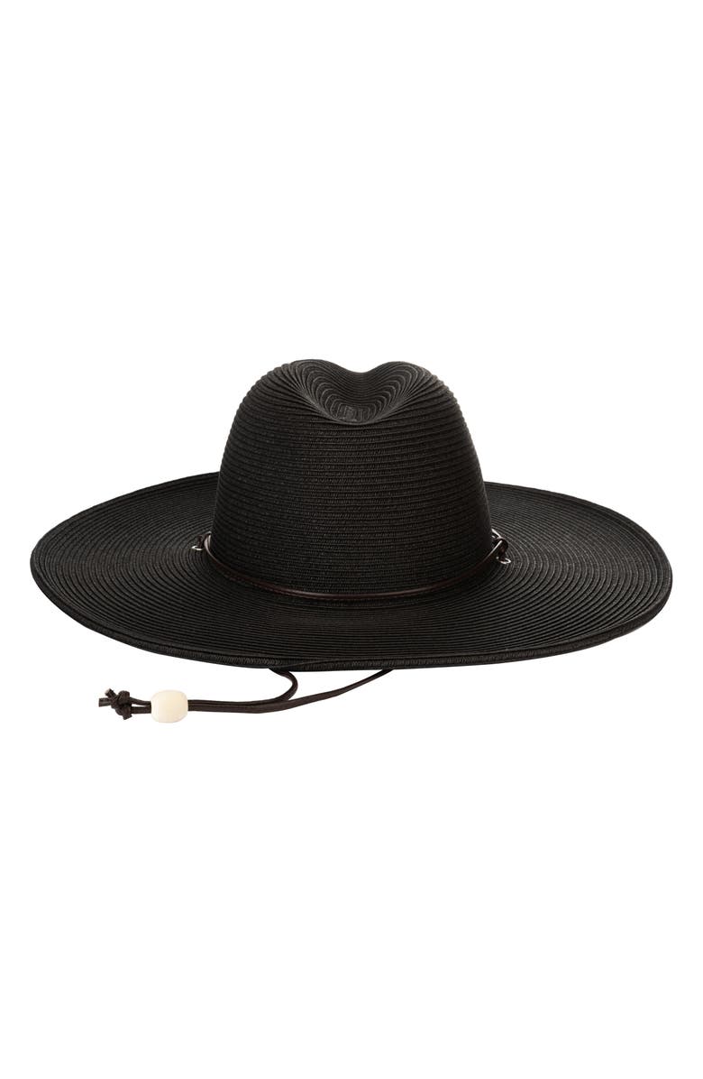 San Diego Hat El Campo Wide Brim Hat, Main, color, Black