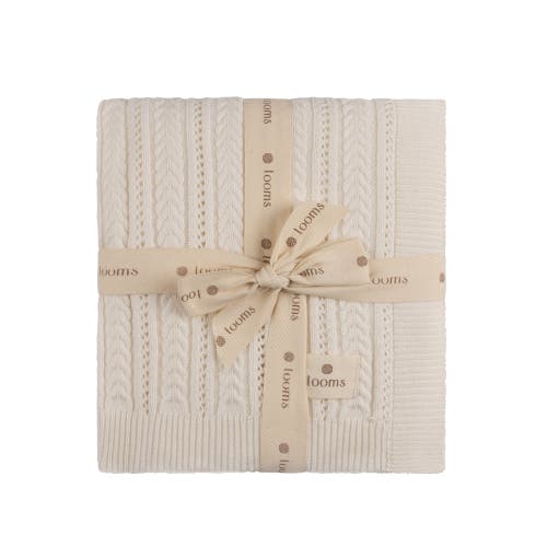 Ely's & Co. Looms Cable Pointelle Flat Collection In White