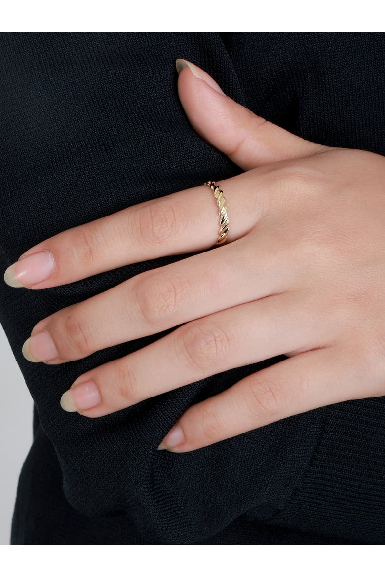 Twisted Rope Ring in 14K Gold, Alternate, color, Yellow Gold