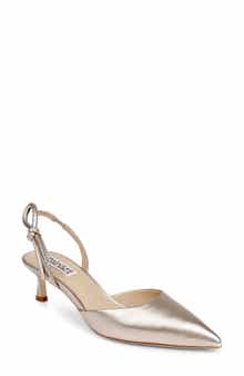 Badgley Mischka Bridal Gentry II Slingback Pointed Toe Pump