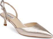 Badgley Mischka Bridal Gentry II Slingback Pointed Toe Pump