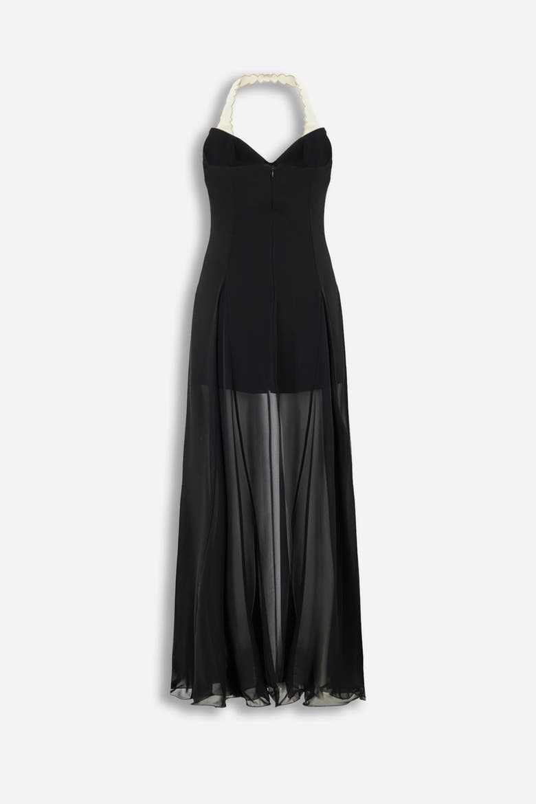 Embroidery Detail Maxi Dress, Alternate, color, Black