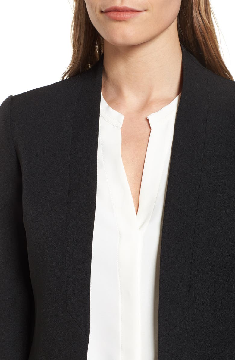 ZDNU ANNE KLEIN NEW YORK Anne Klein Open Front Jacket, Alternate, color, 