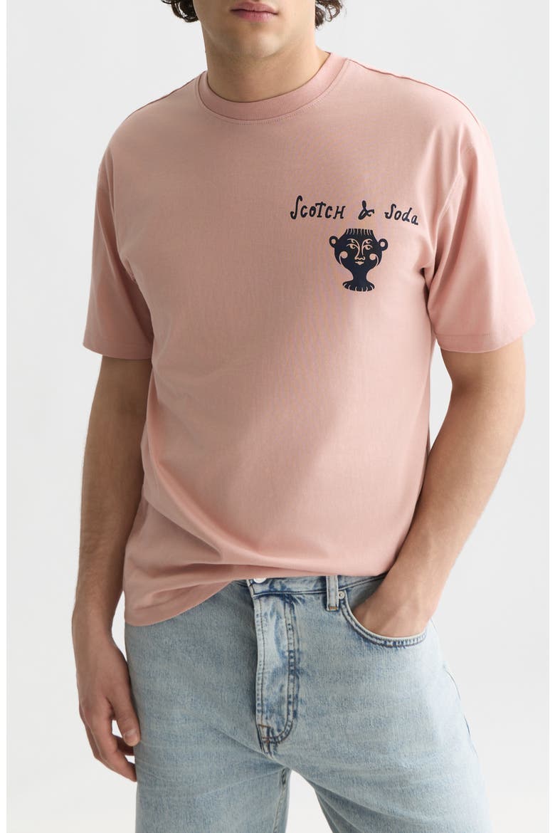 Relaxed Graphic T-Shirt, Main, color, MISTY ROSE