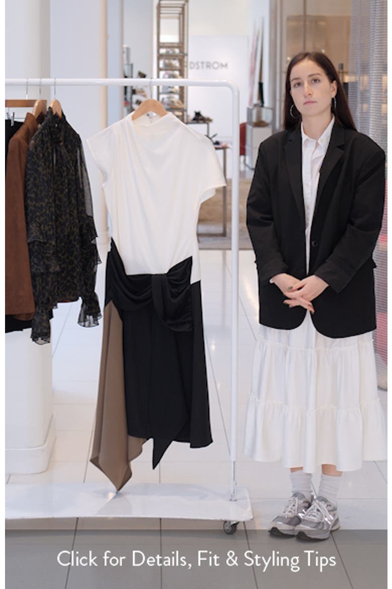 Davina Colorblock Asymmetric Hem Dress video