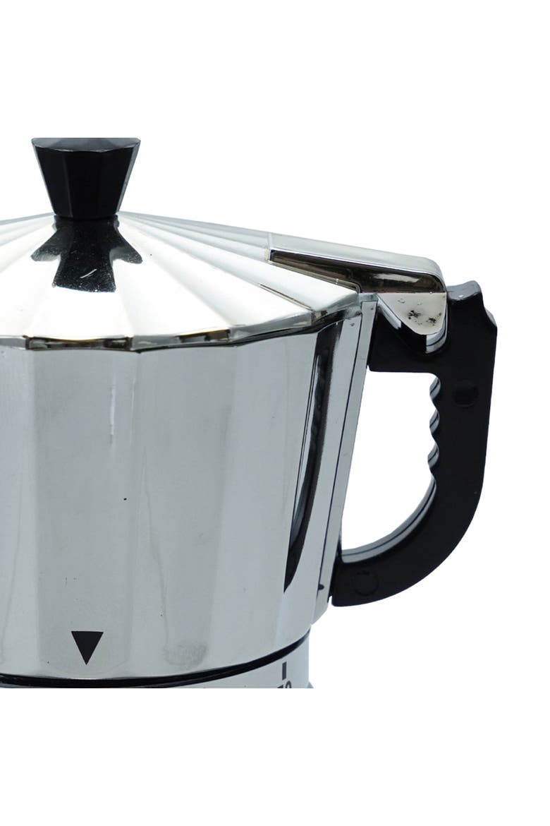 Plastic Moka Pot Shaped 1-Hour Twist Timer, Silver and Black, Alternate, color, Silver