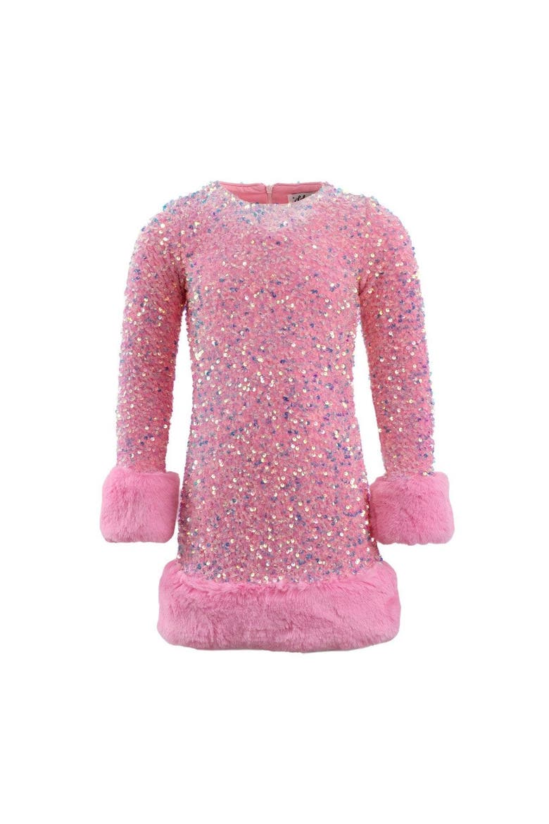 Sabrina Shimmer Dress, Main, color, Pink