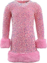 Lola + The Boys Sabrina Shimmer Dress