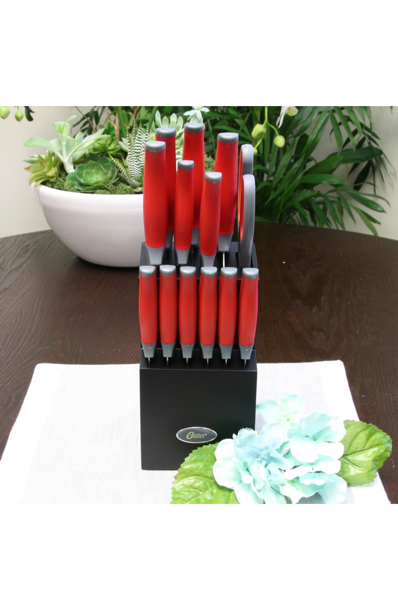 OSTER Lindbergh 14 Piece Stainless Steel Blade Cutlery Set, Alternate, color, Silver