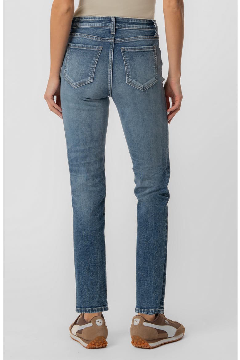 Reese Fab Ab High Waist Ankle Straight Leg Jeans, Alternate, color, FRESH