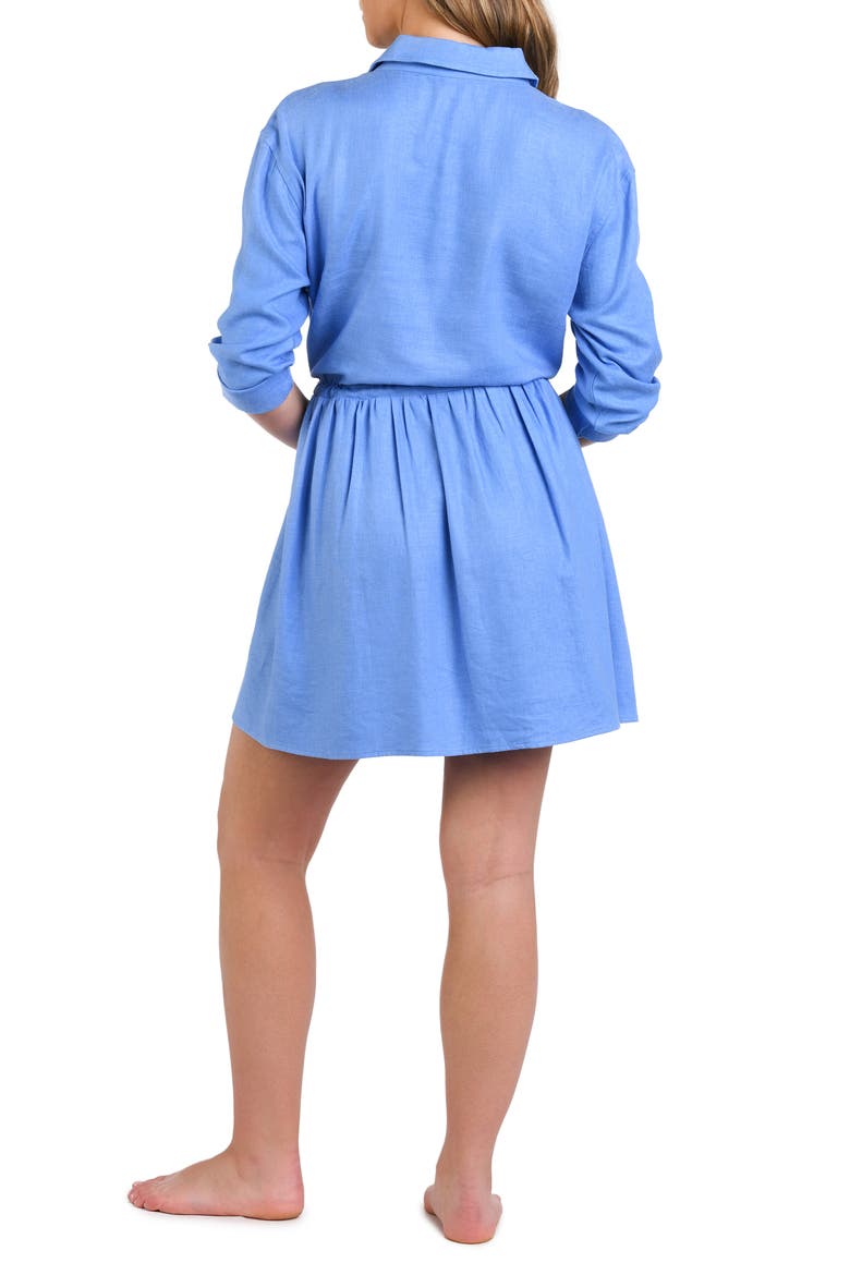 Delphine Cover-Up Shirtdress, Alternate, color, CHAMBRAY