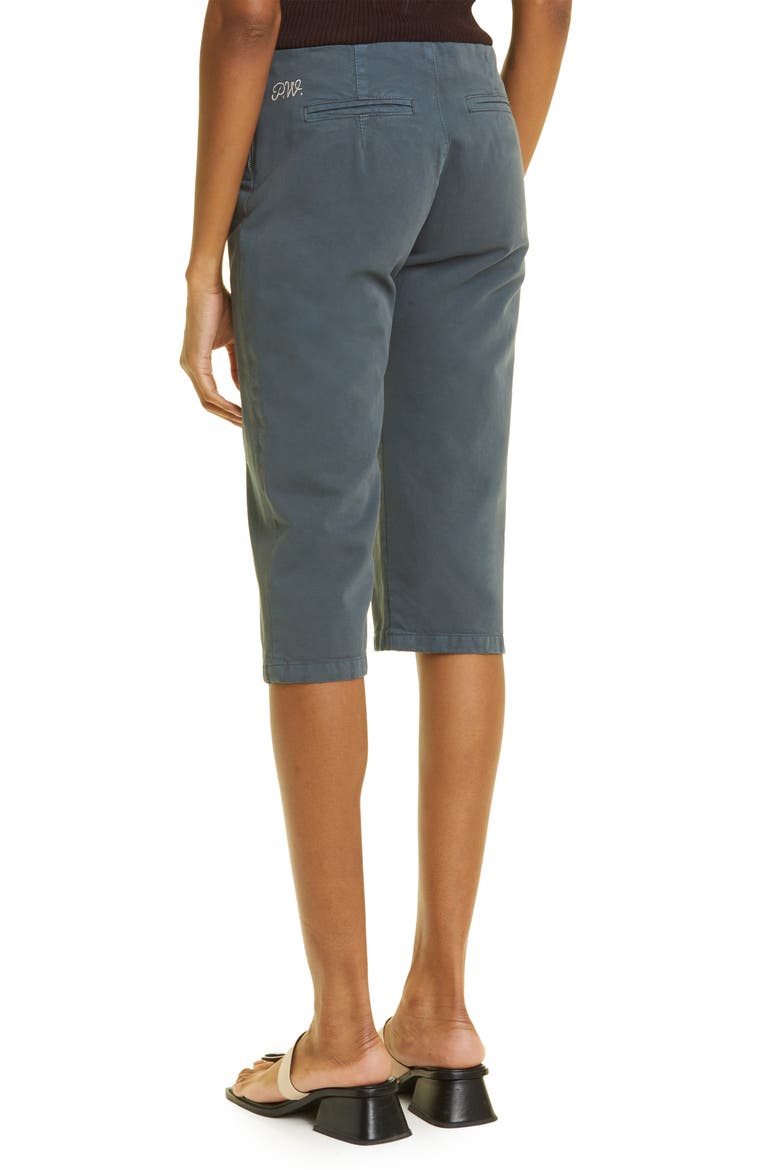 Cordora Crop Cotton Pants, Alternate, color, DARK GREY
