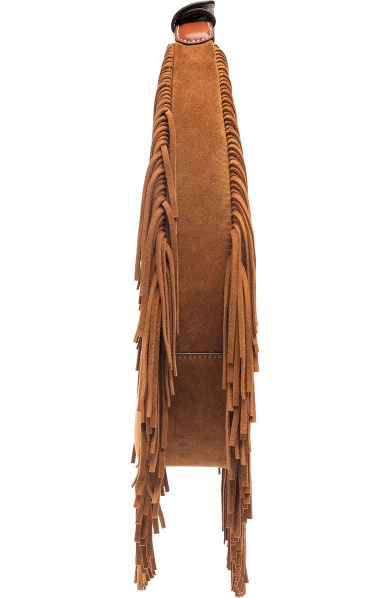 STAUD Moon Fringe Suede Top Handle Tote, Alternate, color,